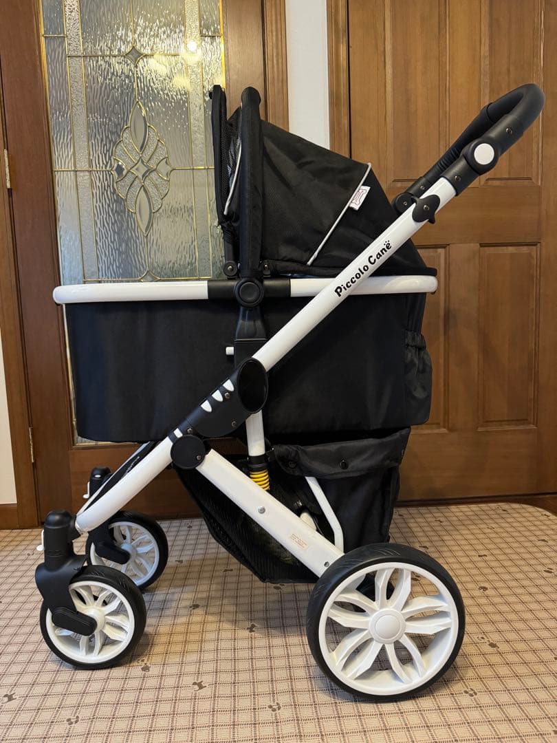Petique ペットカート ブラック/ホワイト