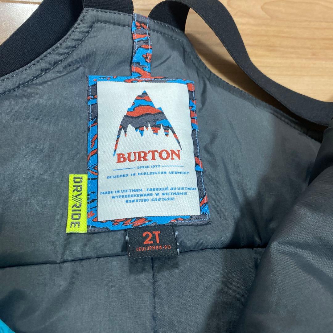BURTON トドラー 2Tキッズ スノーボードウェア (美品上下セット販売)