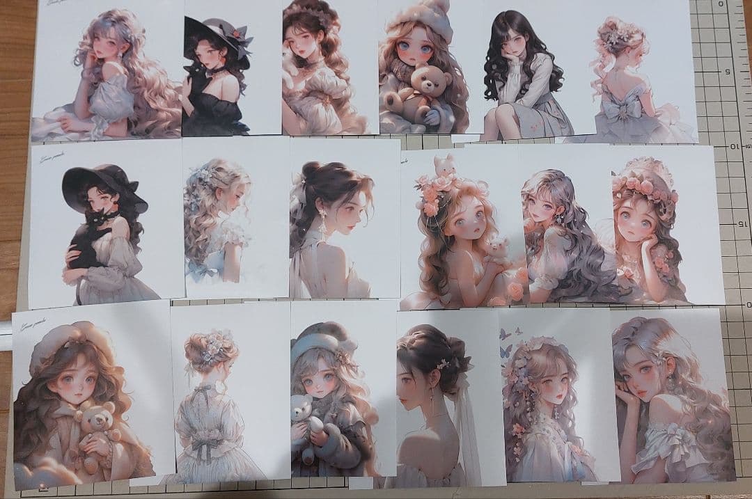 マスキングテープ　pet【マステ切り売り】53種類×１ループ+おまけ　 女の子