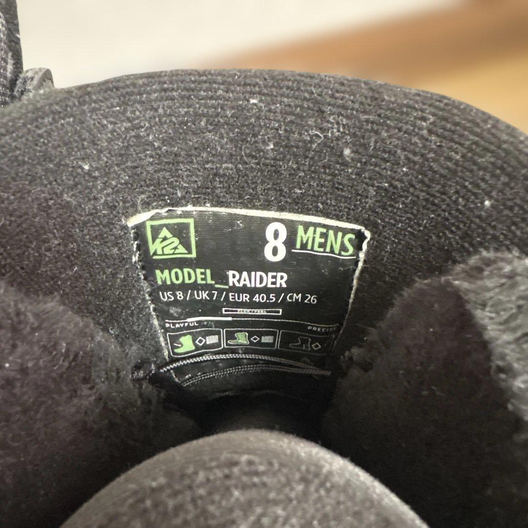 K2 RAIDERスノーボードブーツ メンズ　26cm