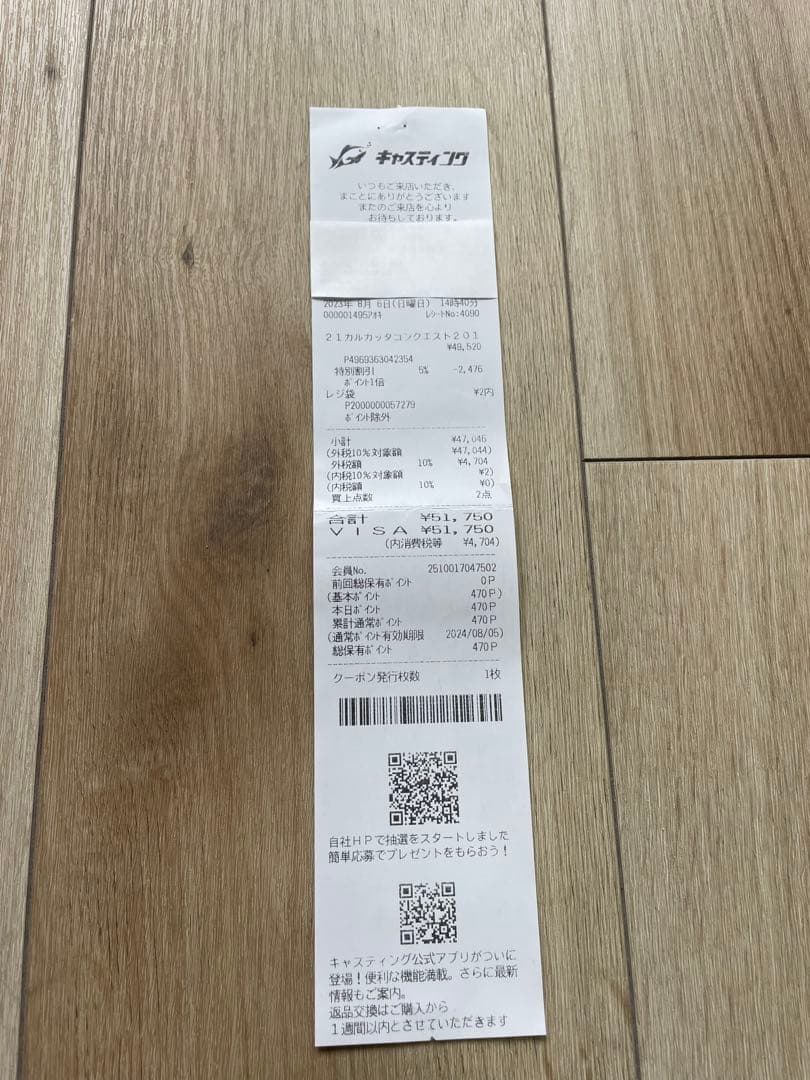 21カルカッタコンクエスト 201 新品、未使用