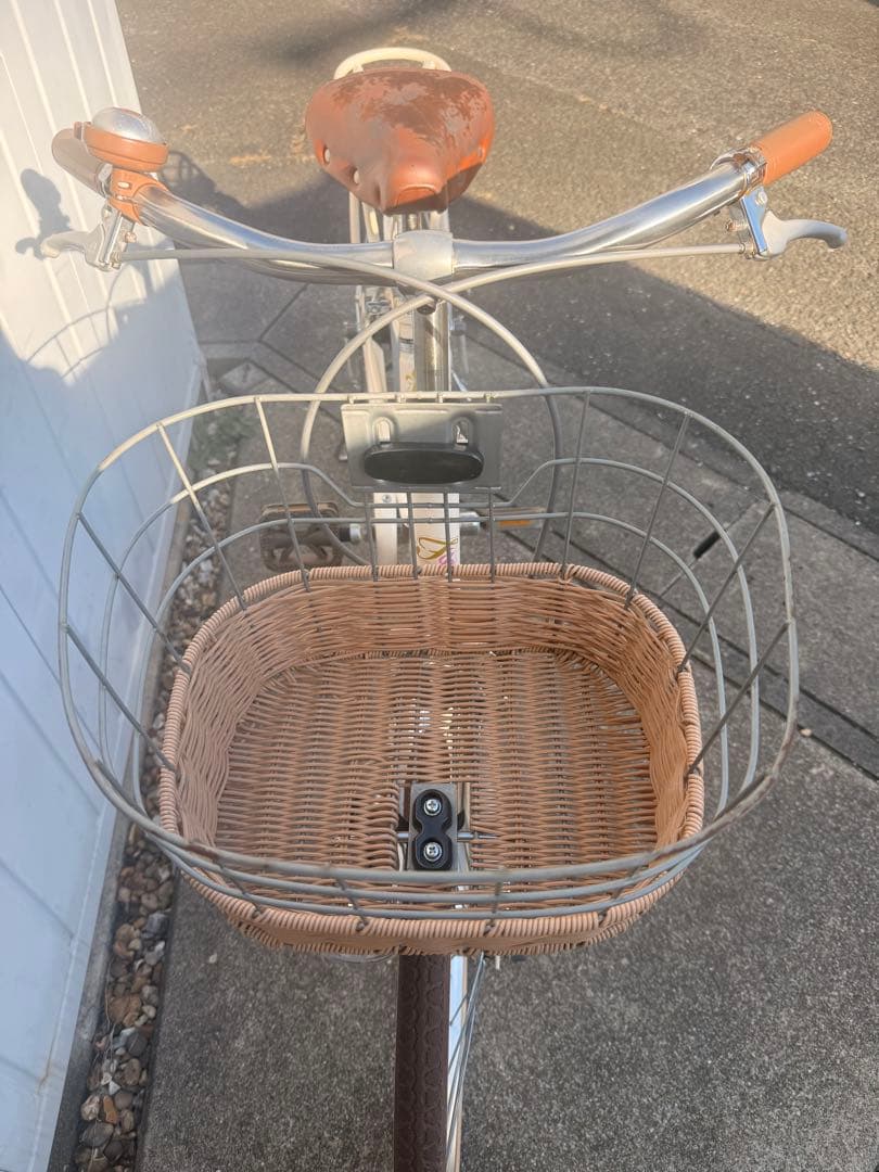 ☆豊橋市引取り☆あさひサイクル フェリークJr. 20インチ 自転車　クリーム色