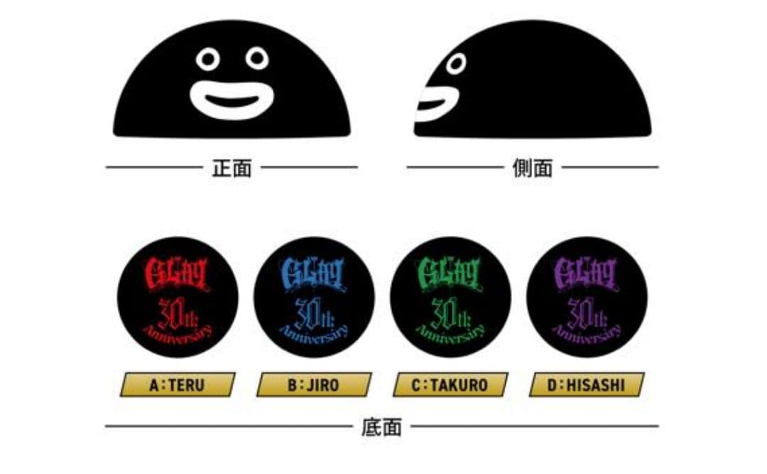 GLAY 30thAnniversary ZURAフェイスクッション　4種コンプ