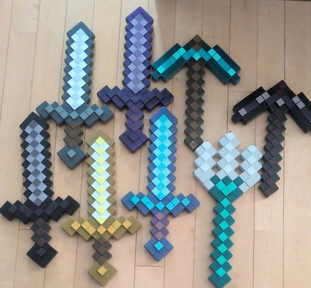 マインクラフト　剣　ツルハシ　トライデント