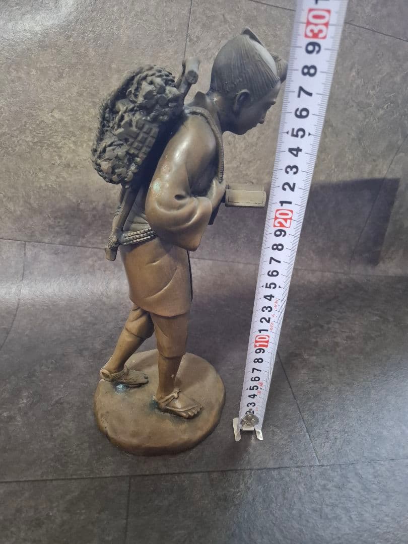 二宮金次郎　二宮金次郎像　オブジェ　置物アンティーク　骨董品