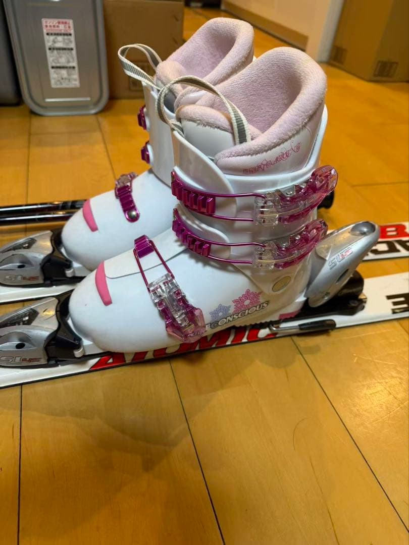 ATOMIC スキー板 セットキッズ ジュニア 120cm ブーツ21.5センチ