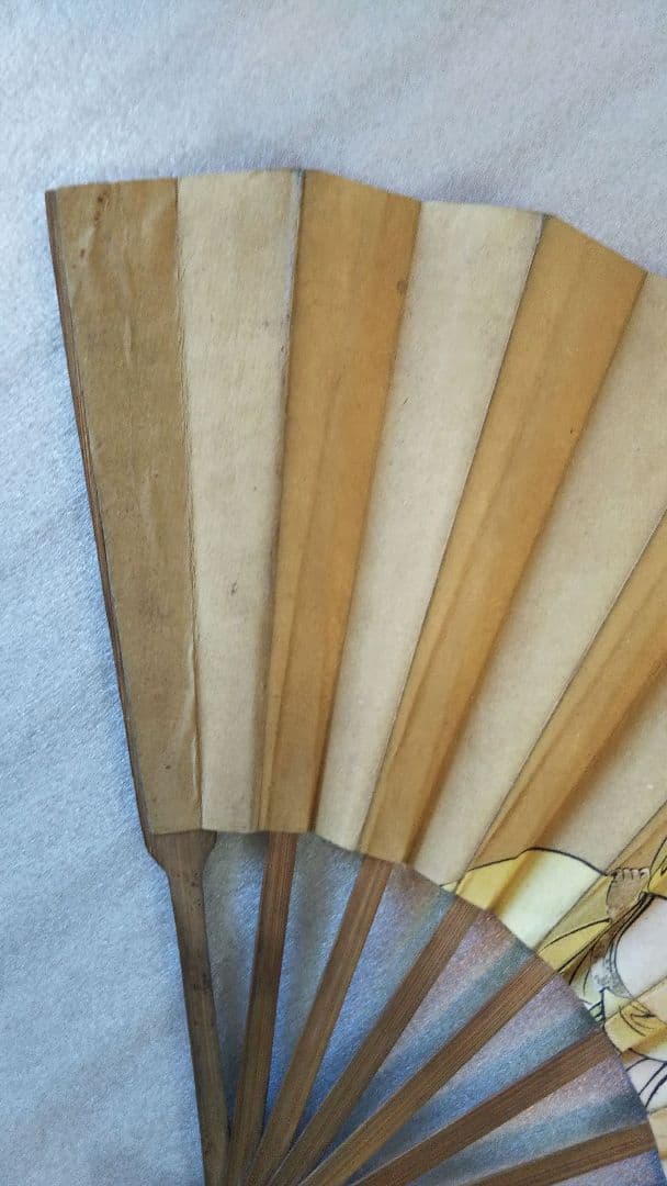 【超希少／明治／骨董品】日露戦争 扇子 陸軍印鑑入 陸軍 従軍 明治時代 肉筆