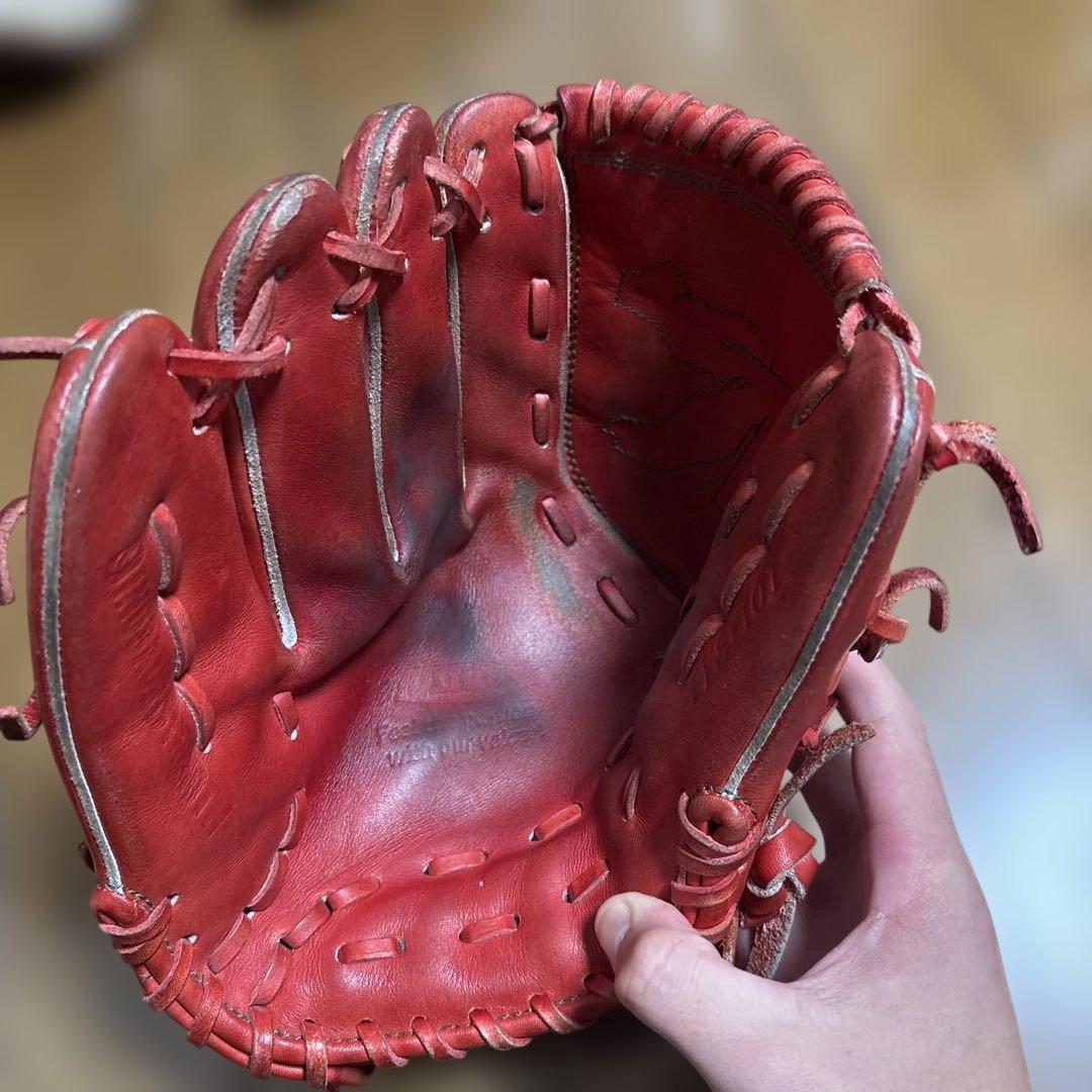 タイシークラフト 左 投手用 赤 グローブ 硬式