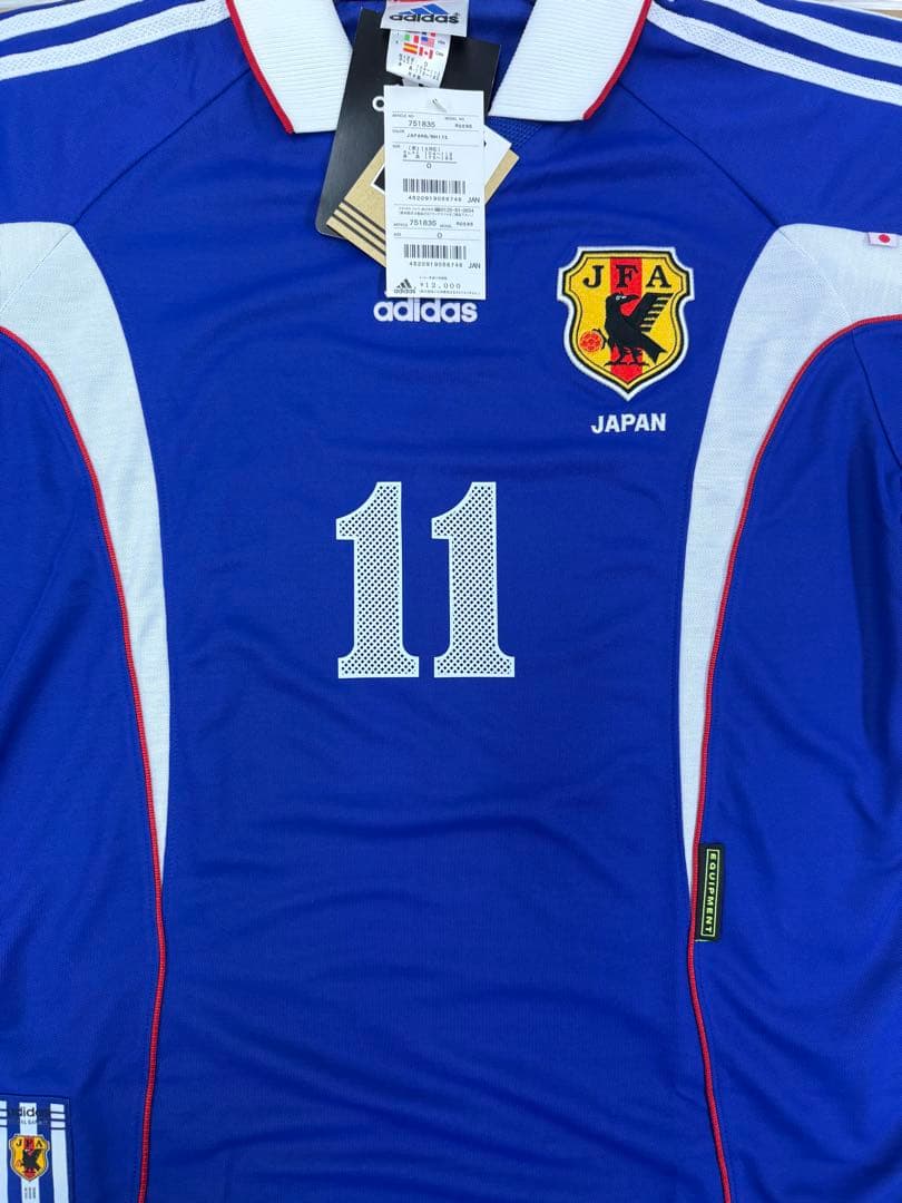 1999-2000 日本代表 三浦知良 新品未使用 選手用 ユニフォーム