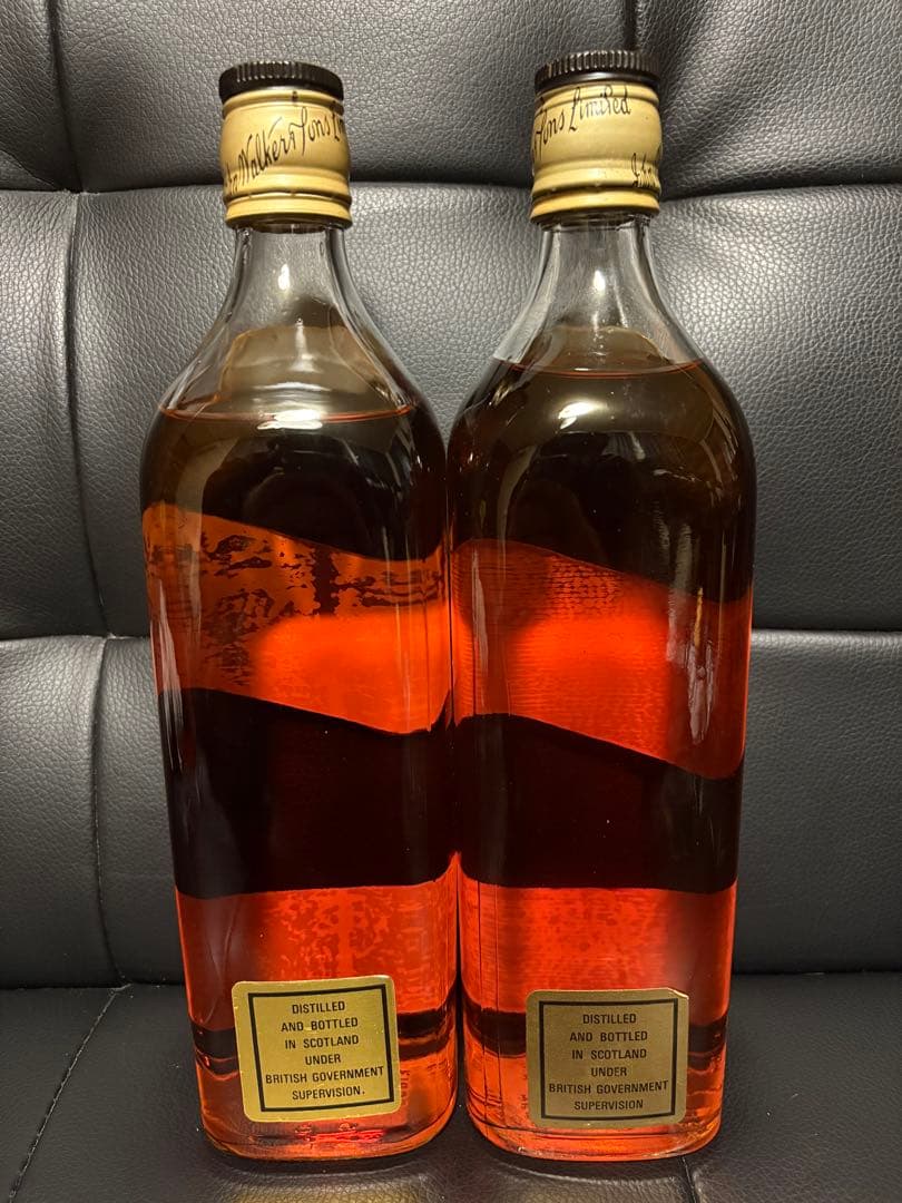 【古酒・美品】ジョニーウォーカー黒 12年 75cl表記 2本セット