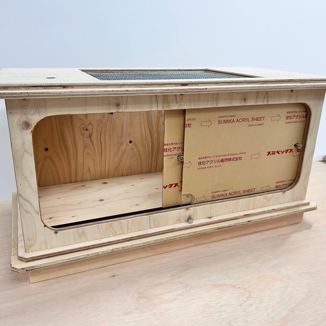 木製 爬虫類ケージ|ゲージ　小動物　飼育ゲージ　無塗装　爬虫類ケース