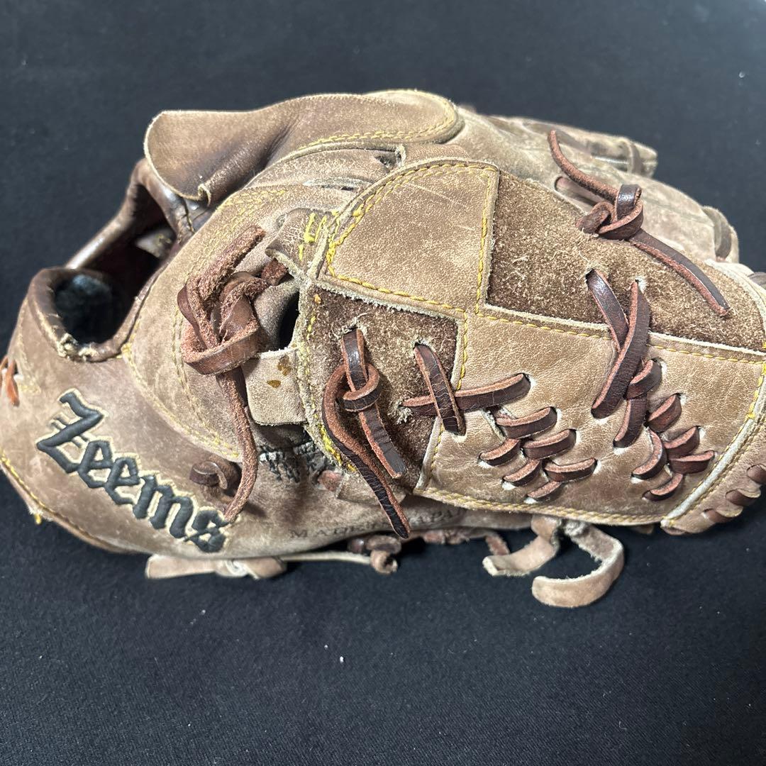 Zeems レザー硬式グローブ ブラウン