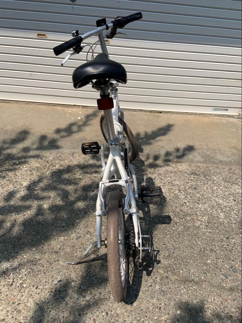 フィアット 折りたたみ自転車 ホワイト