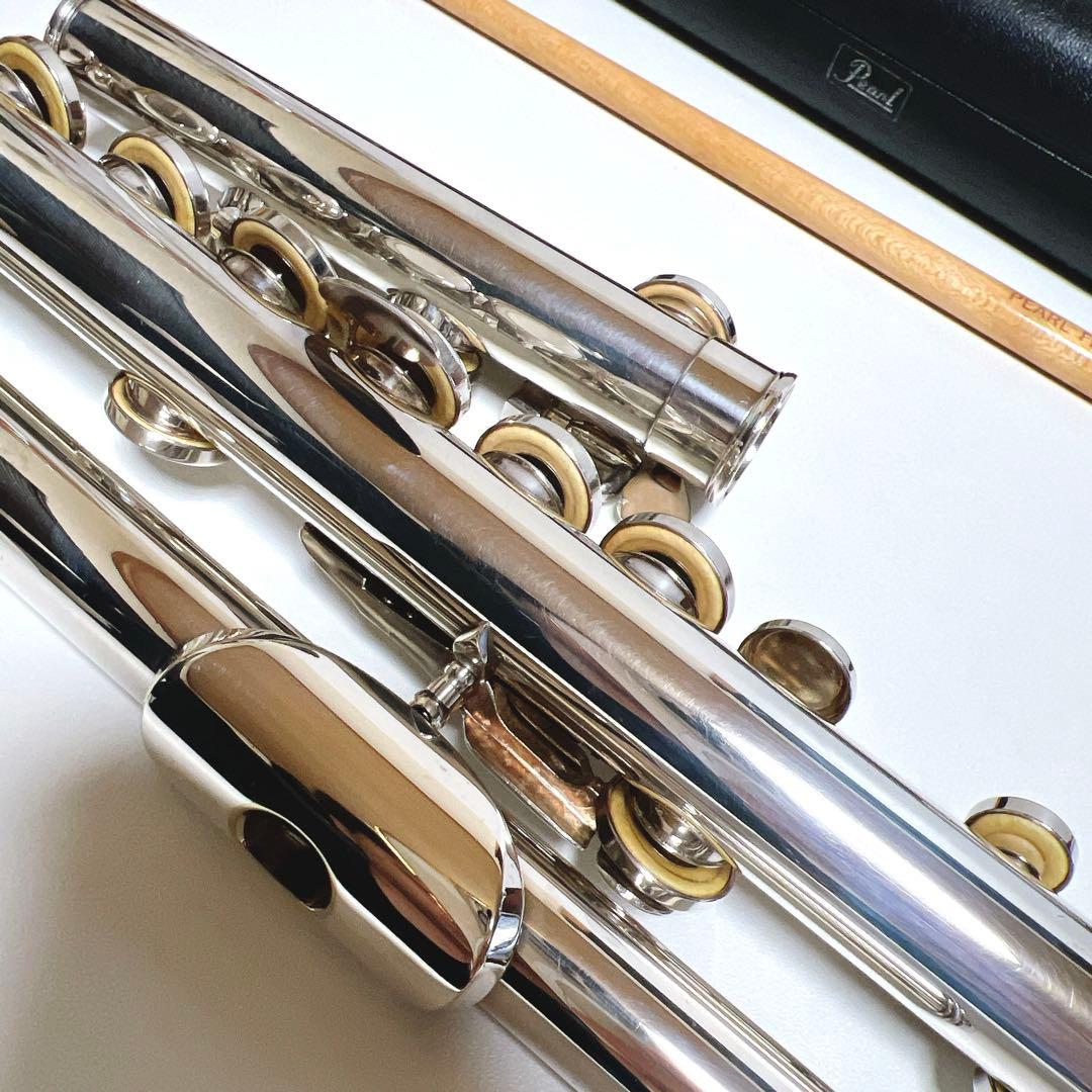 【美品】Pearl PF-501 フルート パール　鏡面仕上げ　Eメカ
