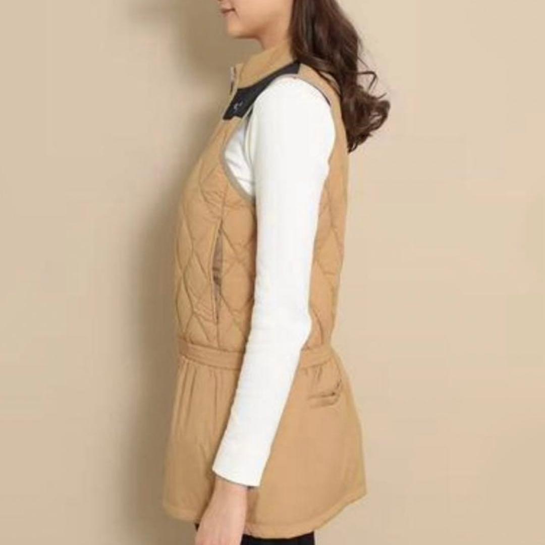 Callaway キャロウェイ　ゴルフウエア　ダウンベスト　ロング丈　ベージュ