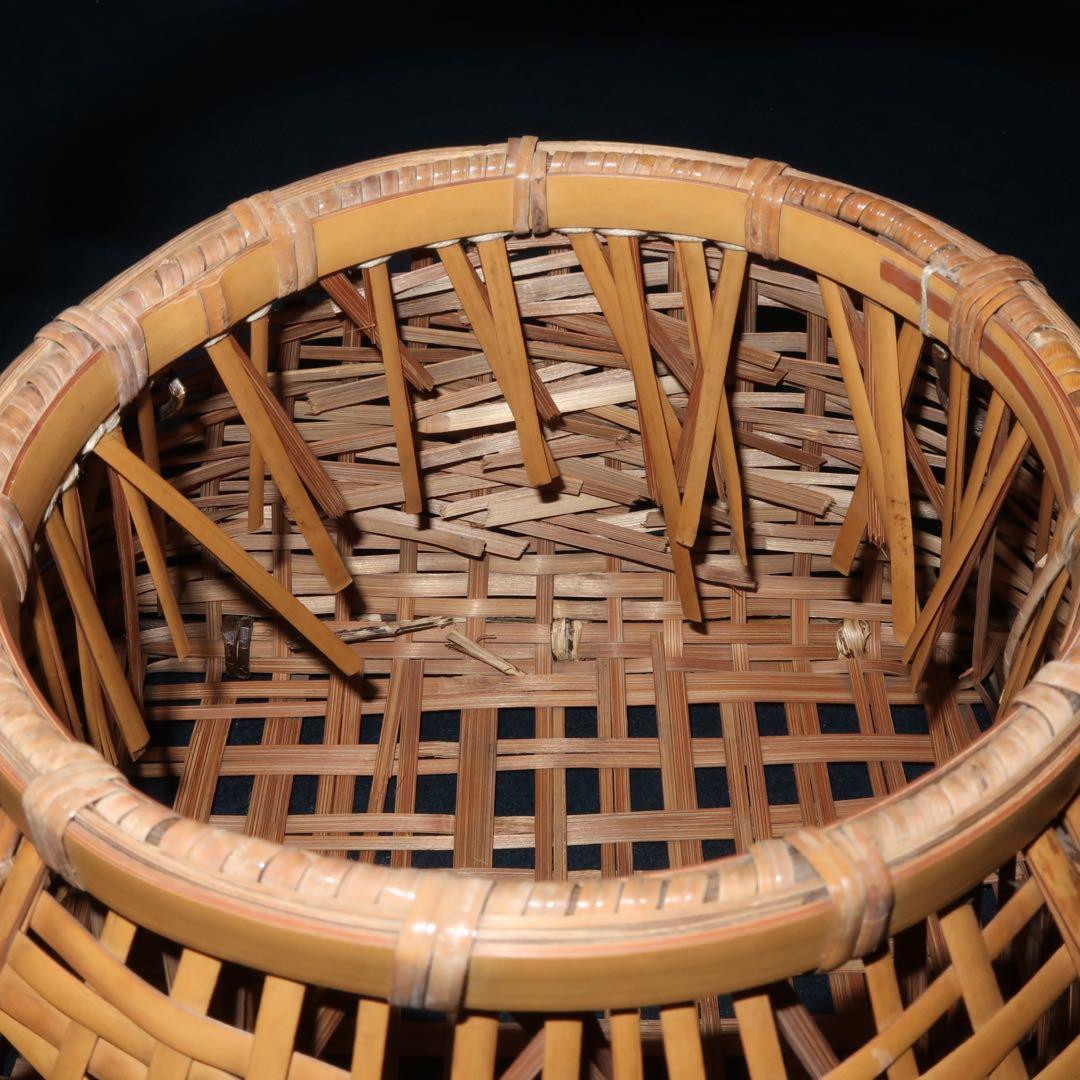 【茶道具】宗全籠　花入　桐箱付き