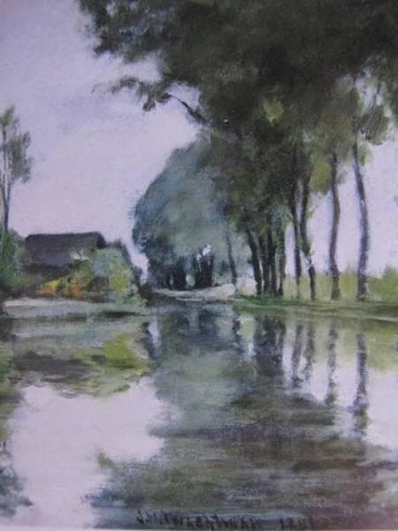 ジョン・ヘンリー・トワックトマン、「CANAL SCENE, HOLLAND」