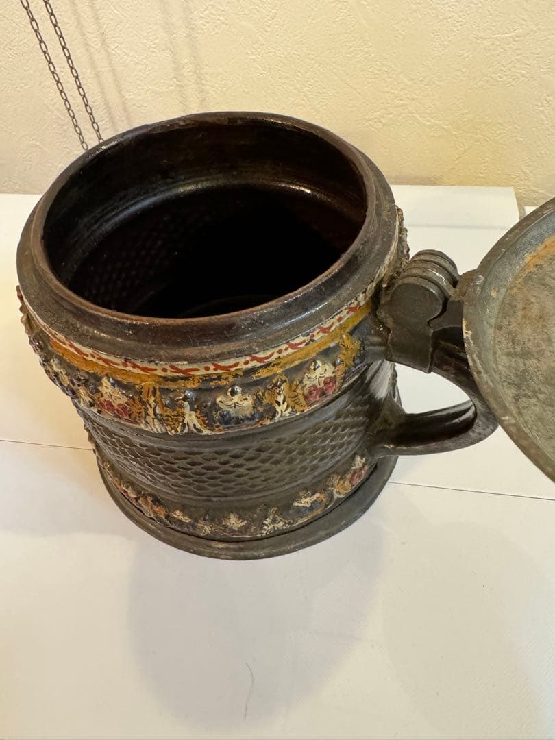 ドイツ製　ビアジョッキー型　抹茶　水指　小林一三　雅俗山荘所蔵