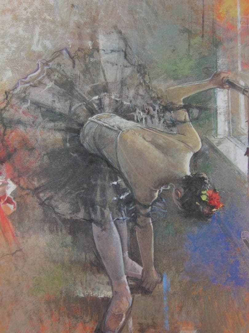 寺井重三、【レッスンの合い間’01】、希少な額装用画集より