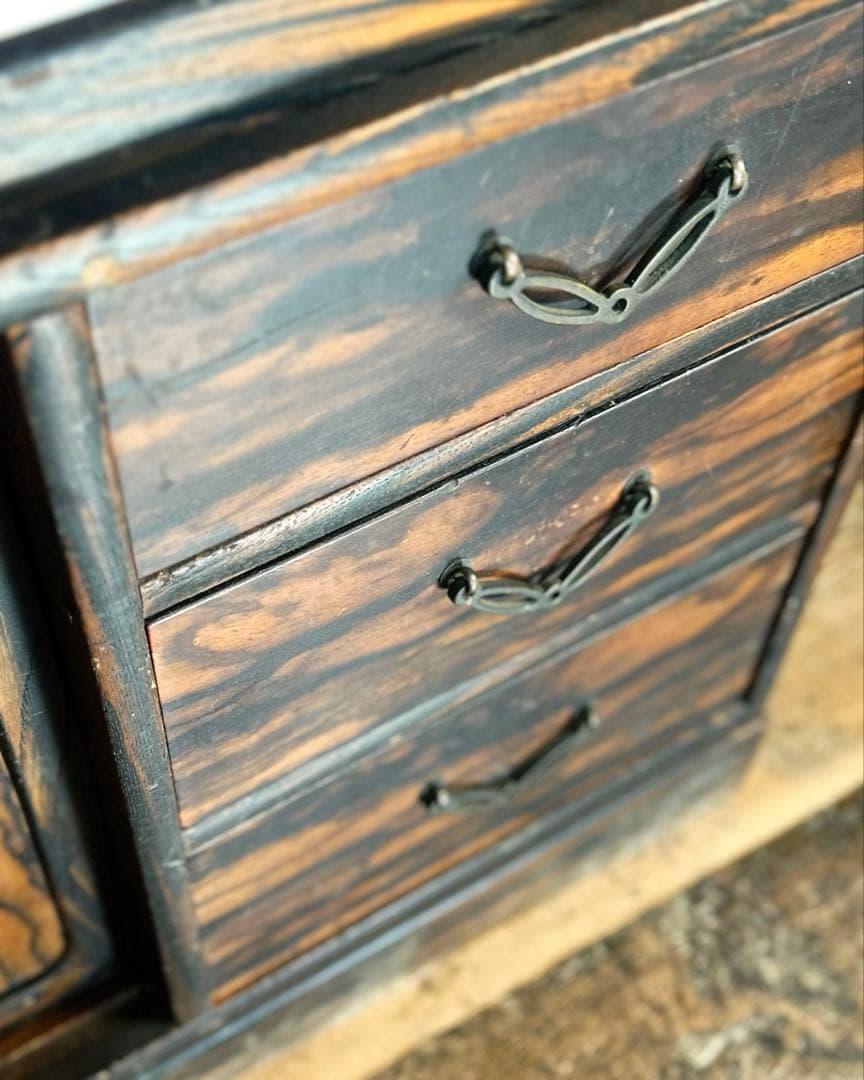 昭和レトロ 古家具 木製 飾り棚 ガラス戸 アンティーク 和家具 収納棚