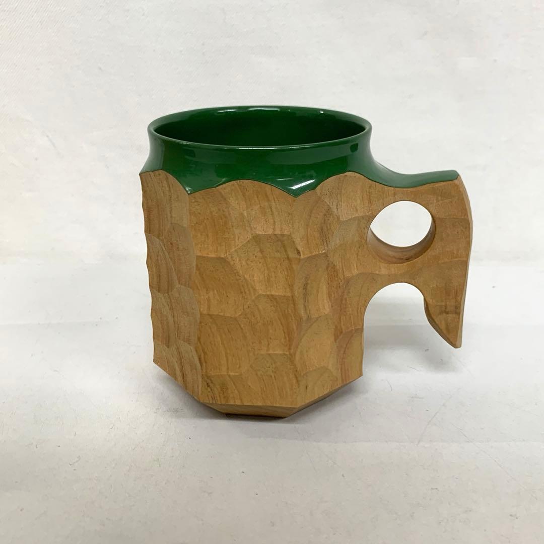 Akihiro woodworks jincup ジンカップ 漆 グリーン 2L