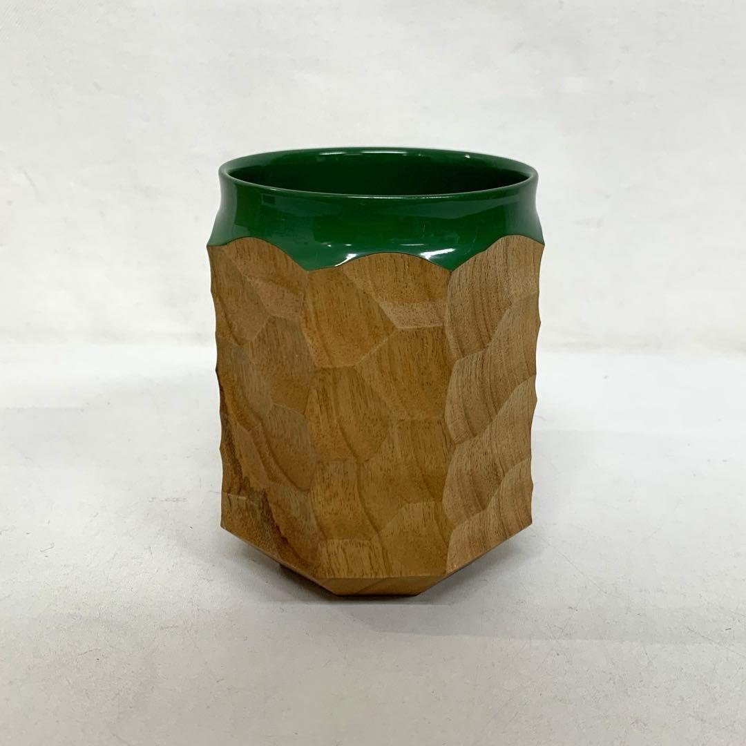 Akihiro woodworks jincup ジンカップ 漆 グリーン 2L