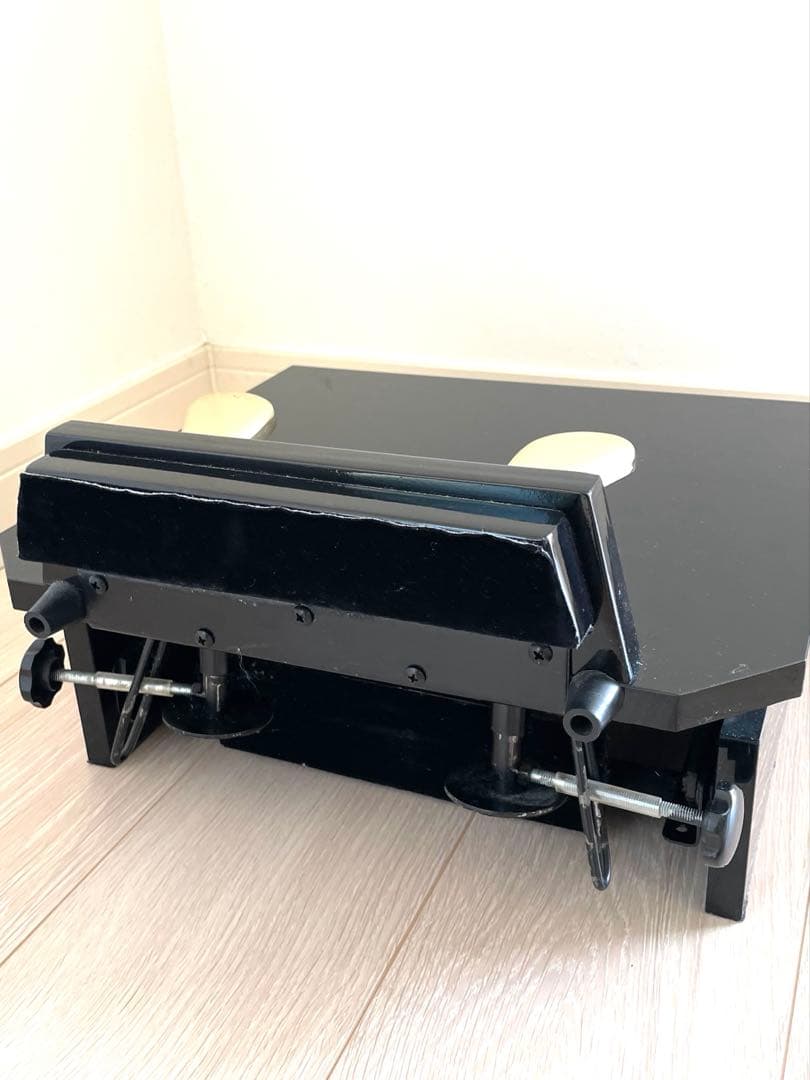 ピアノ　補助ペダル ダブル　木製 ブラック