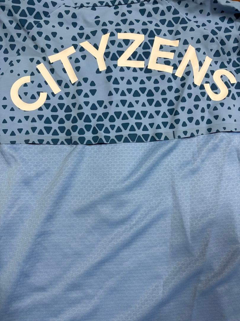 マンチェスターシティ　選手支給品　トレーニングトップL