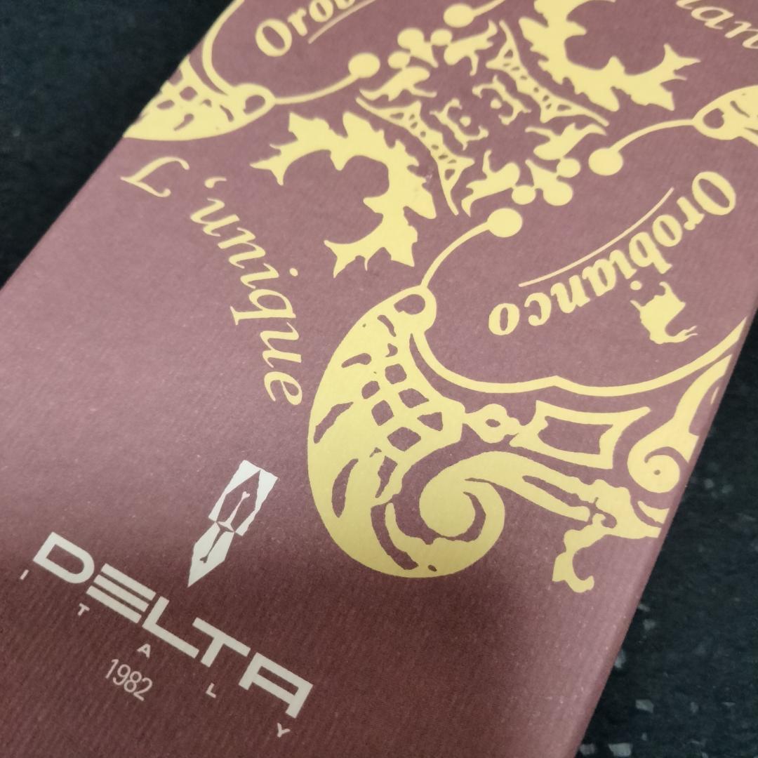 【廃盤 新品未使用】DELTA オロビアンコ ルニーク コンパーニョ万年筆 F