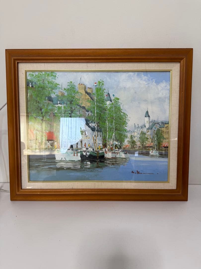 油彩画　ヨーロッパ風景風