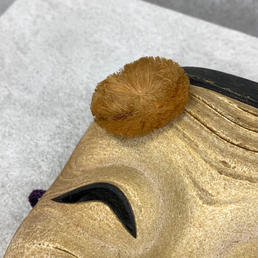 能面 翁 長澤草春 木箱 人間国宝 長澤氏春の三男 能面師 面打師 能楽