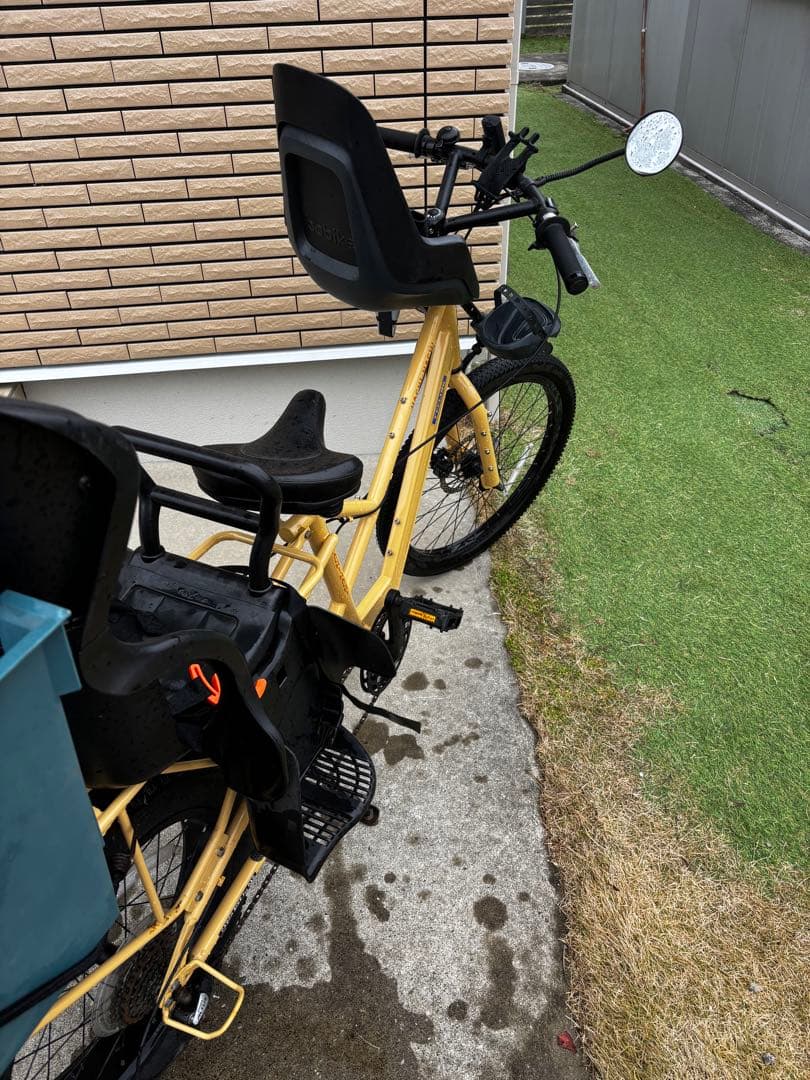 【豪華カスタム】88サイクル パパチャリ 子乗せ2人仕様 レインカバー・コンテナ