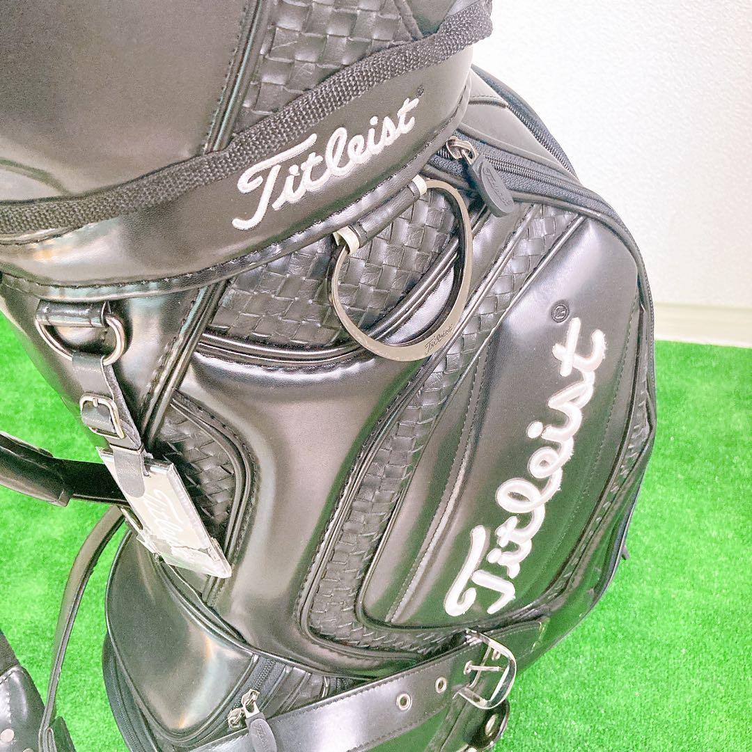 Titleist キャディバッグ CB110-BK 3点式 PVCレザー 希少