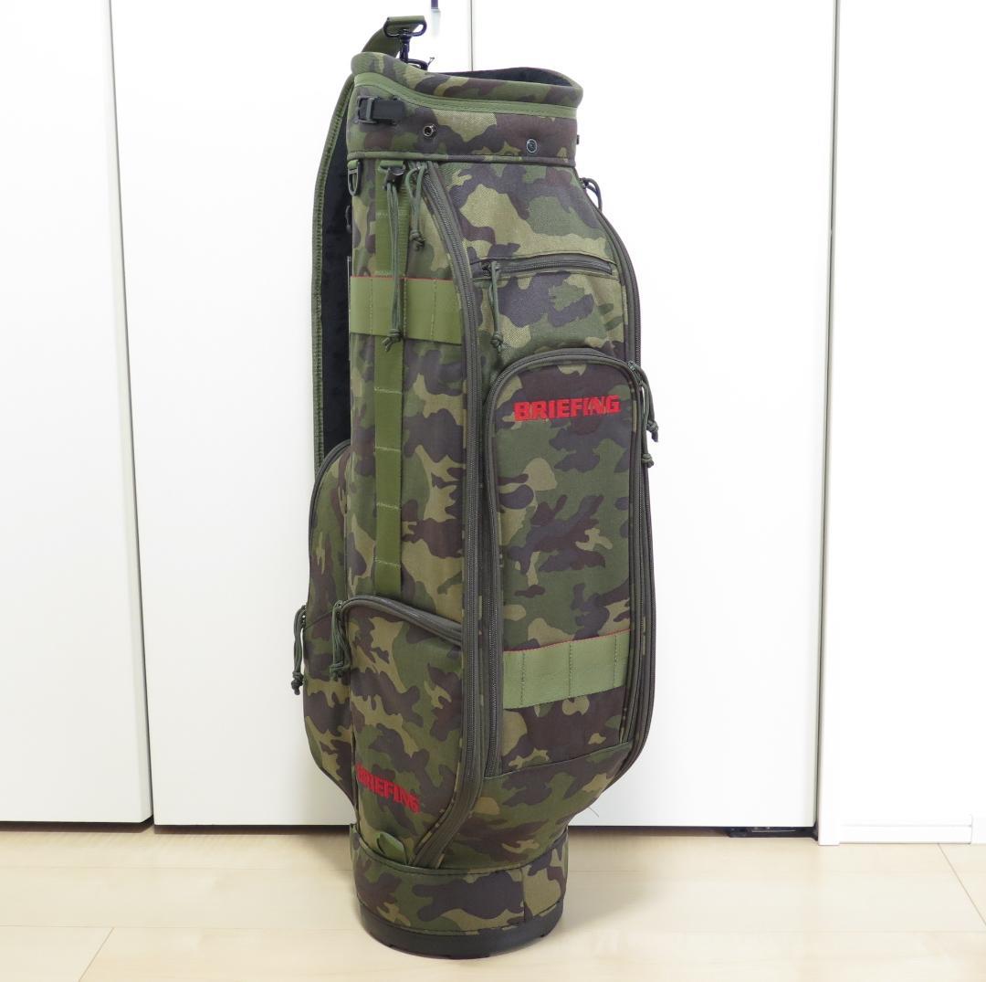 ブリーフィングゴルフBRIEFING GOLFキャディバッグCR-8グリーンカモ