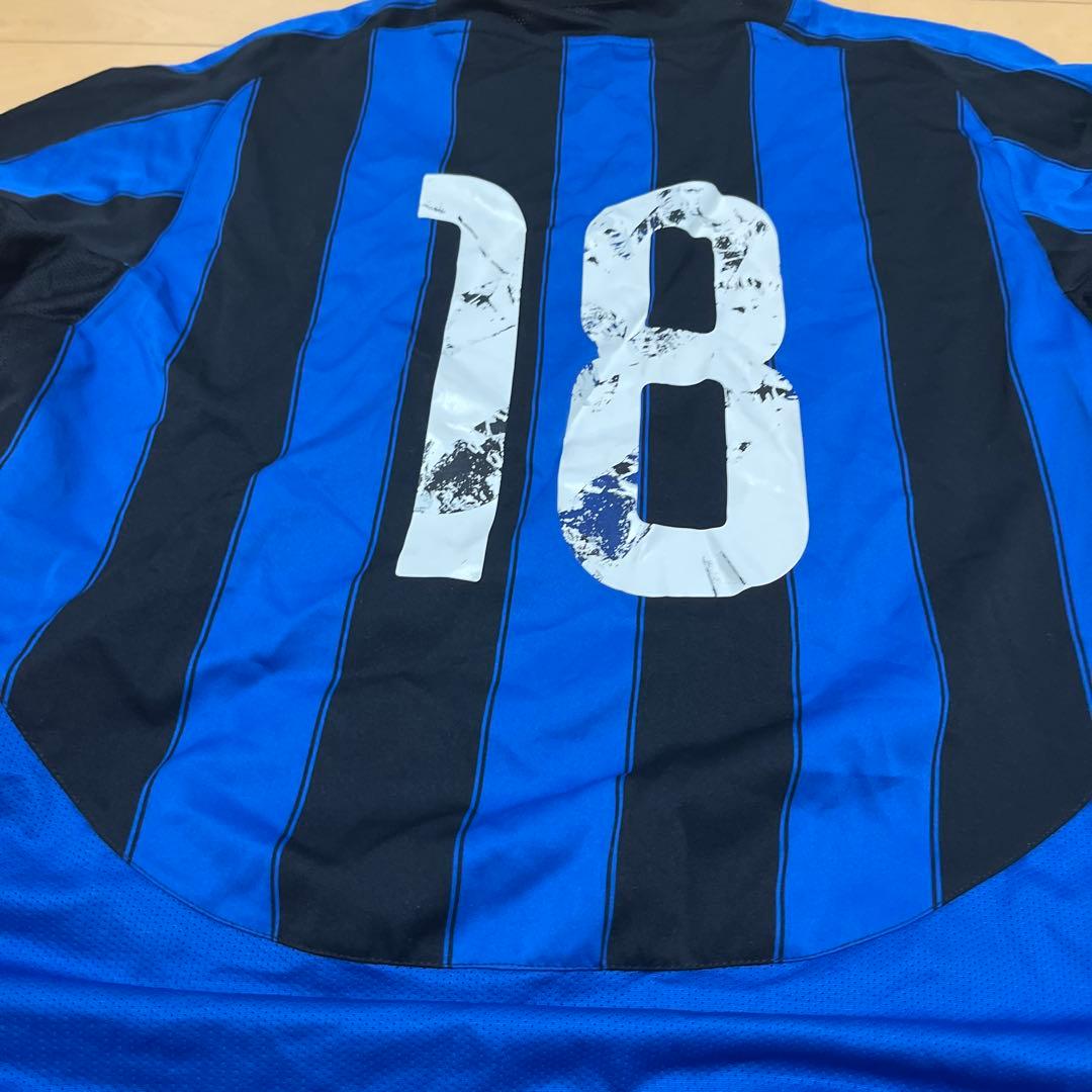 【90s】インテル　サッカー　ユニフォーム　18番　ブルガリア製　XL