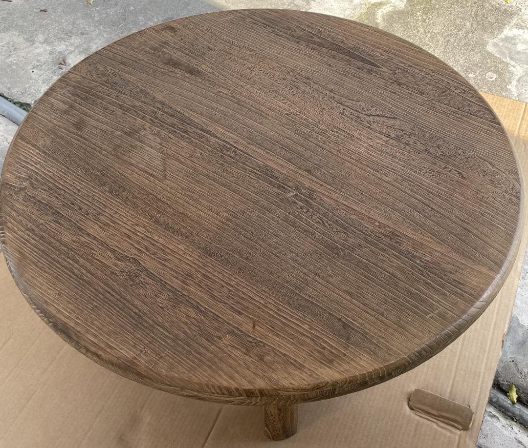 ちゃぶ台　丸形　コンパクト　 軽量桐材 2脚セット　和座敷 昭和レトロ