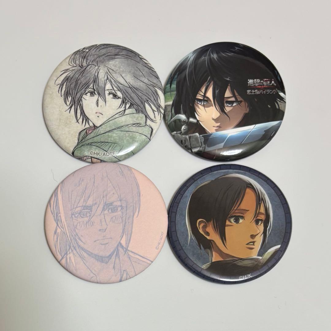 進撃の巨人 ミカサ 缶バッジ