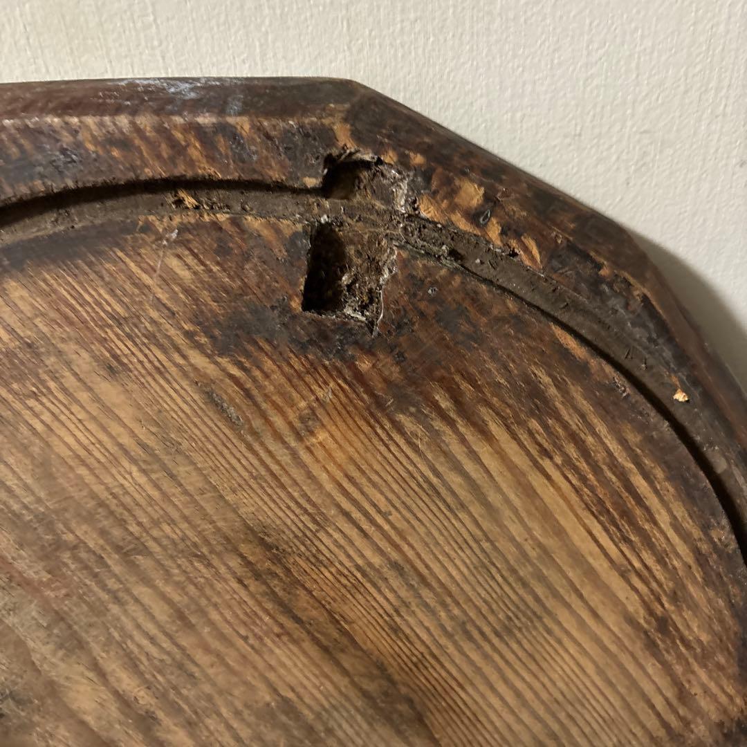 李朝十二角膳天板その64 盆.古道具.骨董品.韓国骨董. Antique.酒器盆