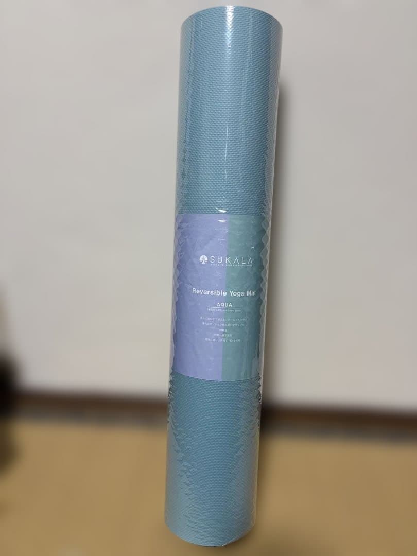 新品未使用　SUKALA リバーシブルヨガマット アクア 6mm