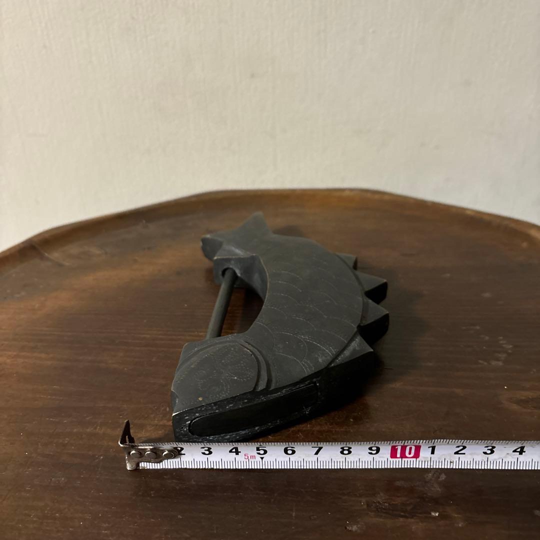 李朝　朝鮮王朝　魚型錠前　鍵　アンティーク　古道具　骨董　古美術　韓国骨董　清朝