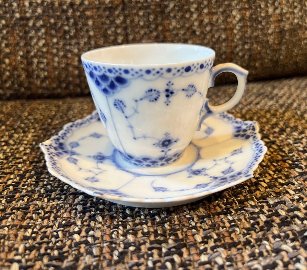 アンティーク19世紀/ロイヤルコペンハーゲン/デミタスカップ＆ソーサー