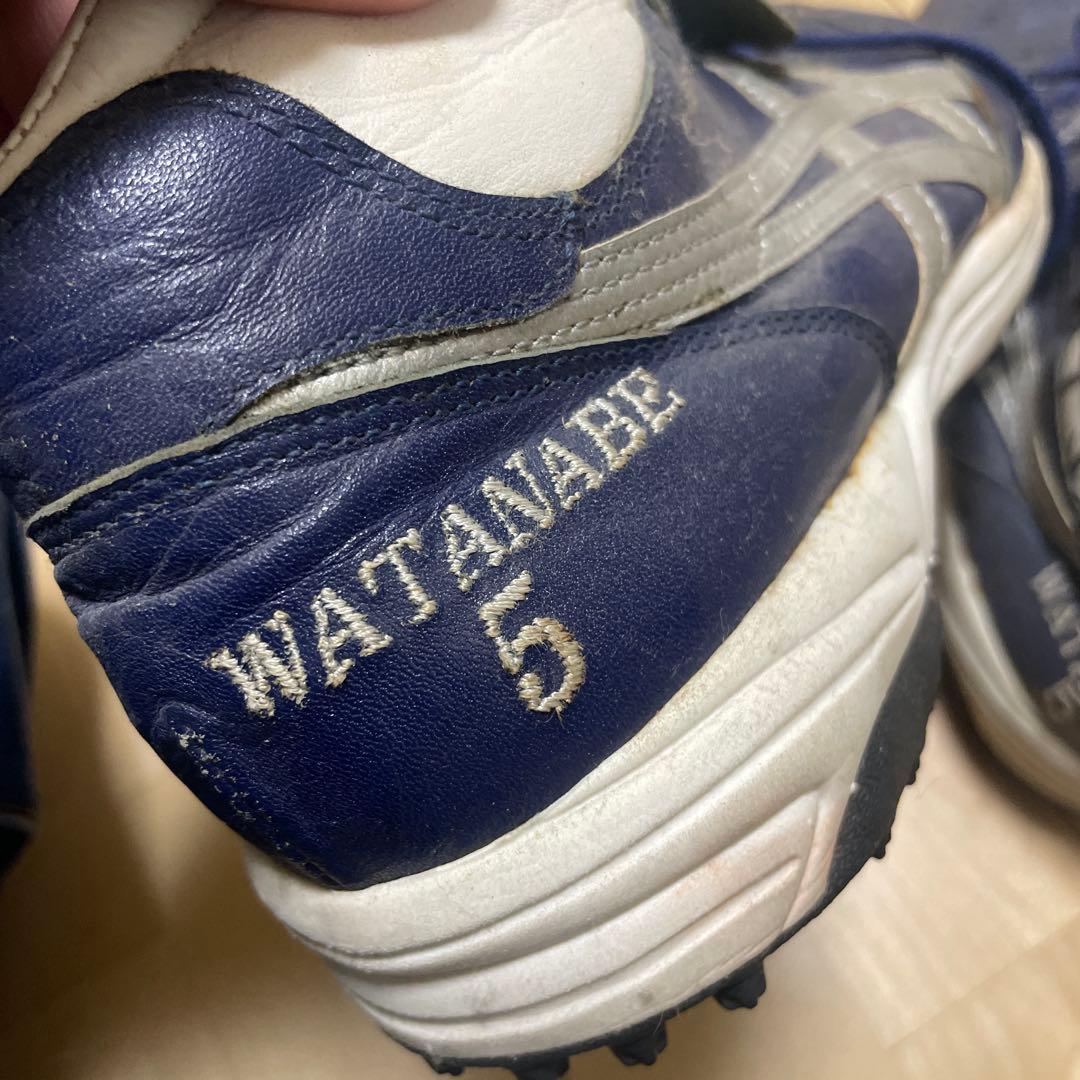 中日　渡邉選手　実使用　シューズ