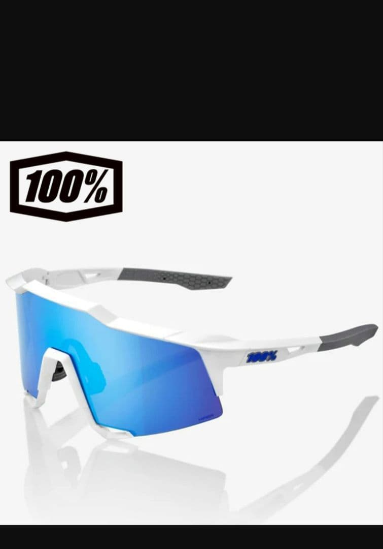 100% スポーツサングラス ホワイト