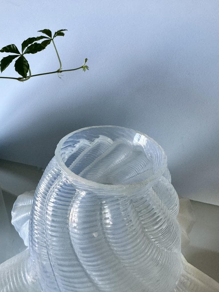 ②　アンティーク　オパールセンド　ランプシェード フリル