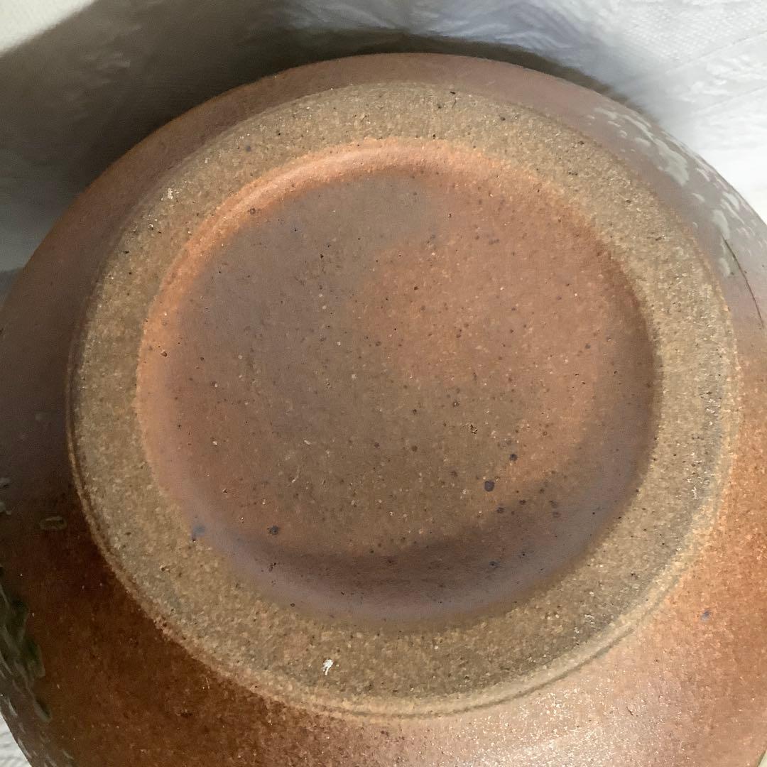 【新品　未使用】　信楽焼　「明山作」　花瓶　大型　取手茶道具　桐箱入り