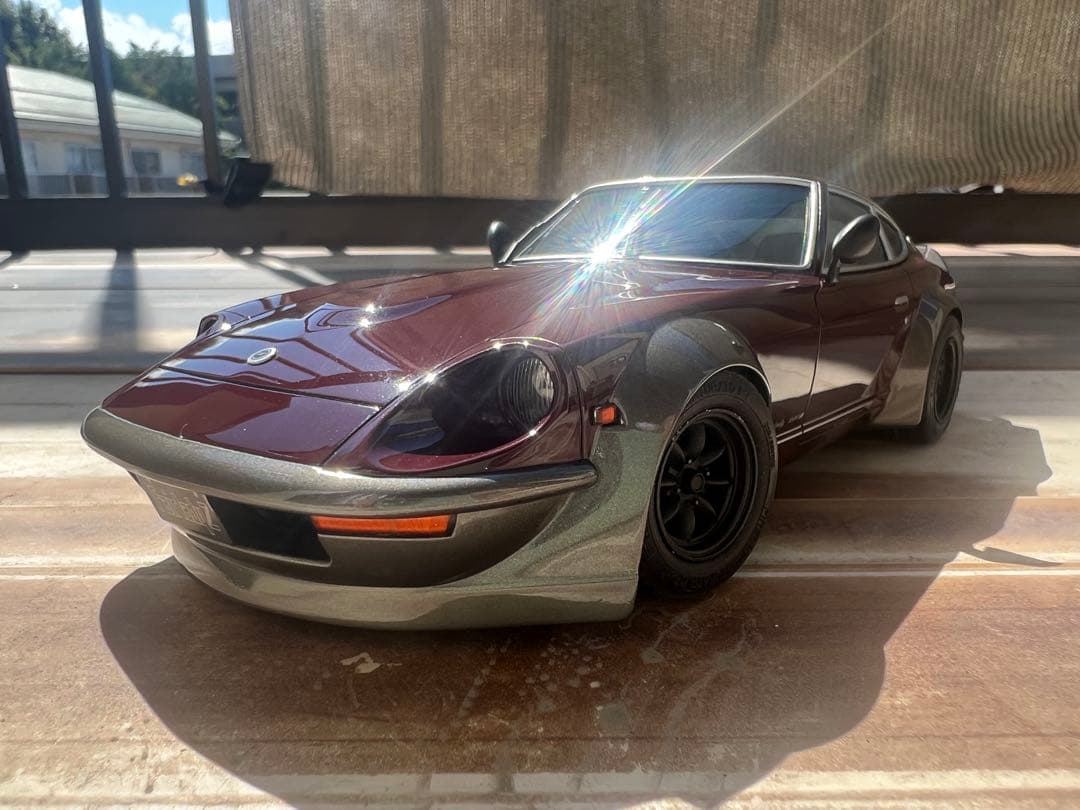 S30 アオシマ　プラモデル　フェアレディ　完成品