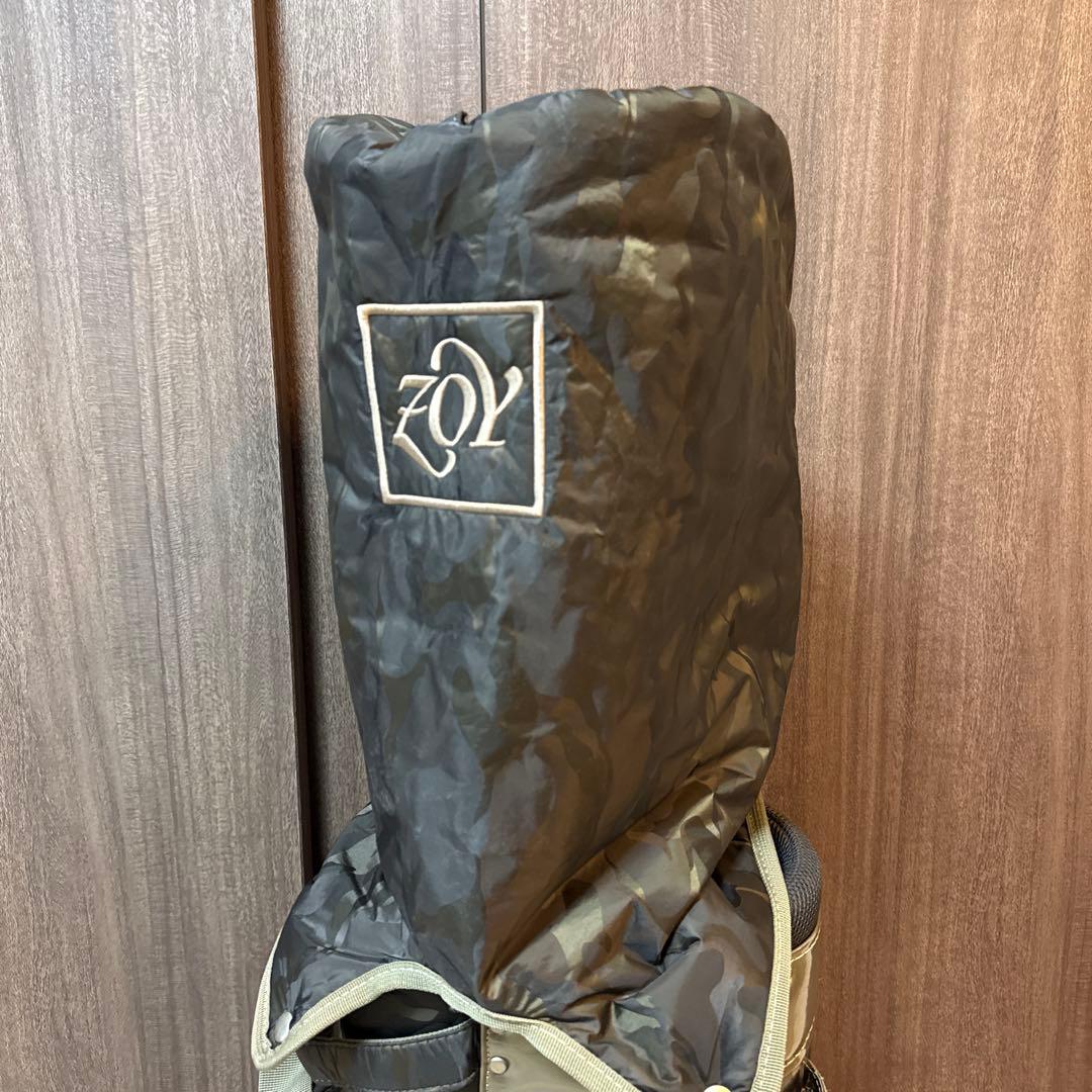【美品】ZOY 迷彩 カモフラージュ ゴルフバッグ