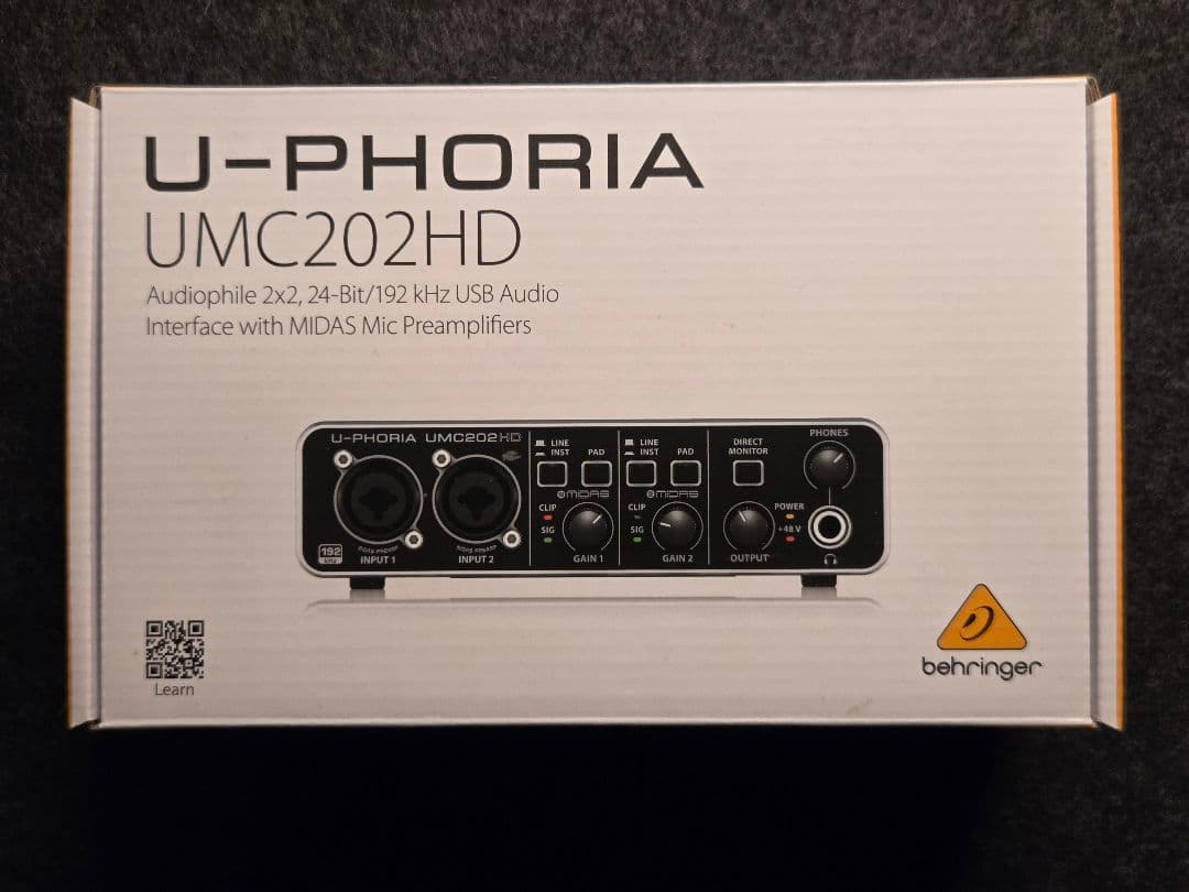 【美品】Behringer U-PHORIA UMC202HD