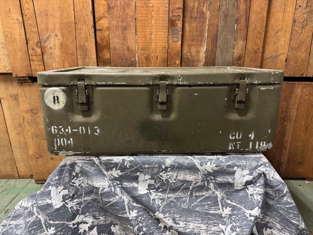 レアお宝品！Vintag！ミリタリー コンテナ 米軍 USA 弾薬庫　収納箱②