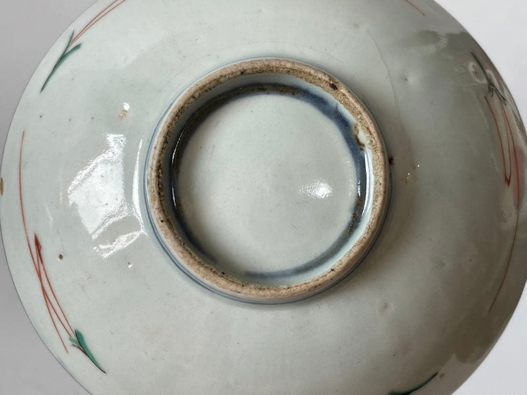 骨董　アンティーク　古九谷　色絵古九谷　鳳凰図　小碗　小皿　向付　金継ぎ　箱付き